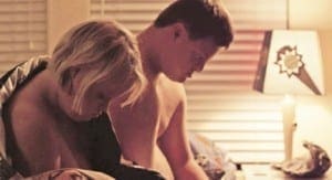 Lauren Potter and a male actor in a scene from "Guest Room