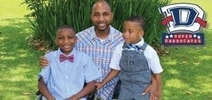 Kelvin Fields with his two sons.