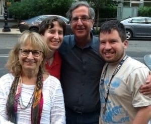 Janice Fialka and her family smile for a photo.