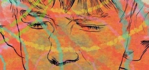 Illustration of a person's face with abstract, colorful lines representing sensory overload.