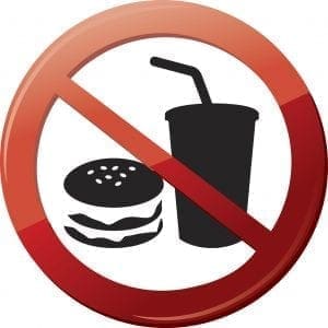 No fast food or sugary drinks allowed