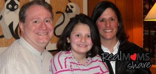 Deb Discenza with her husband and daughter.