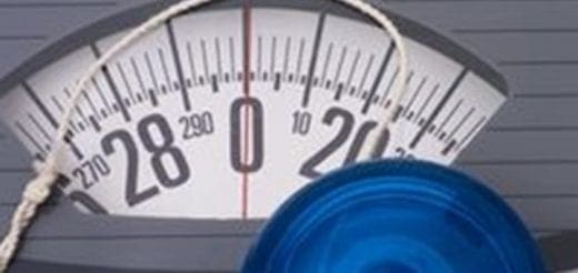 Dial of a scale showing numbers around 280.