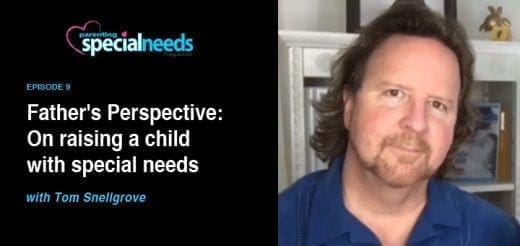 Tom Snellgrove in a podcast episode about raising a child with special needs.