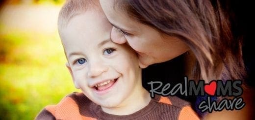 Ali Foley Shenk with her son.