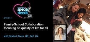 Podcast cover art for "Family-School Collaboration" featuring Kimberli Breen