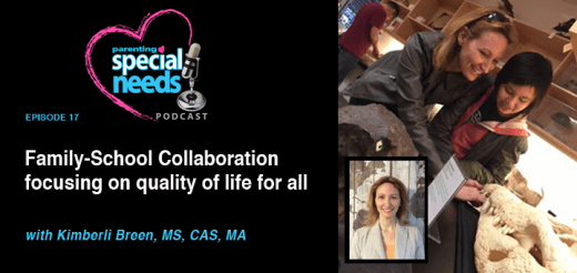 Podcast cover art for "Family-School Collaboration" featuring Kimberli Breen