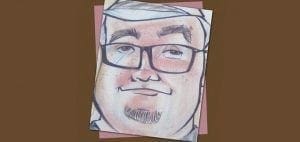 Big Daddy F. Lewis Stark in a caricature-style portrait.