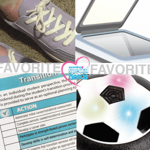 Collage of a shoe, scanner, checklist, and hover ball.
