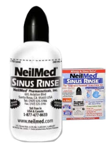NeilMed Sinus Rinse bottle and box