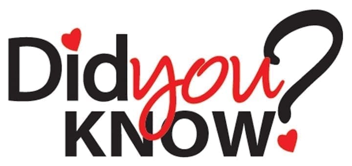 Did you know?" text with hearts