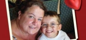 Lesley and Jake smiling together.