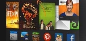 Icons for "Life of Pi," "Game of Thrones," "The Short and Sweet Life of Lily & Willow," and an Amazon profile picture.