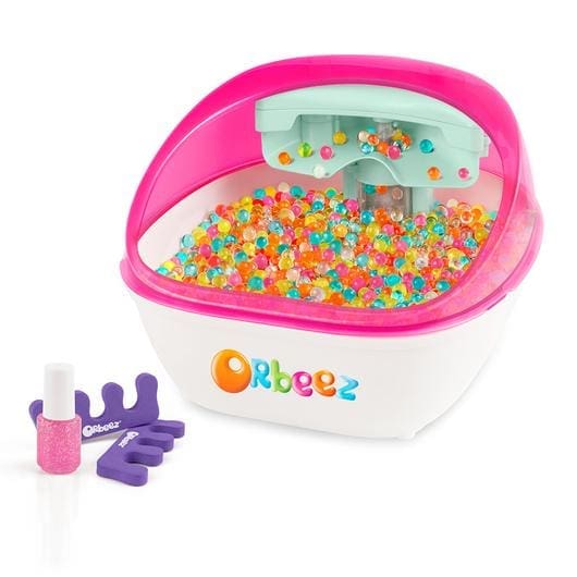 Orbeez spa with colorful gel orbs and nail polish bottle