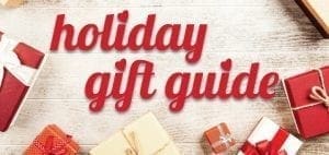 Holiday gift guide with gift boxes