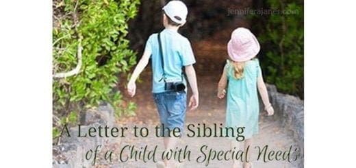 A Letter to the Sibling of a Child with Special Needs