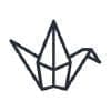 Origami crane logo