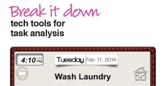 A phone screen displays "Wash Laundry" and the date Tuesday, February 11, 2014.