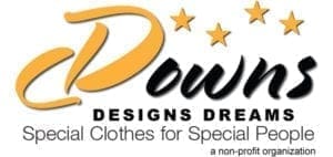 Logo for Downs Designs Dreams: Special Clothes for Special People, a non-profit organization.