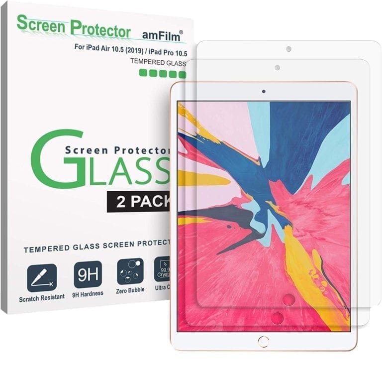 amFilm Glass Screen Protector for iPad Air 3 (2019) 10.5 inch, iPad Pro