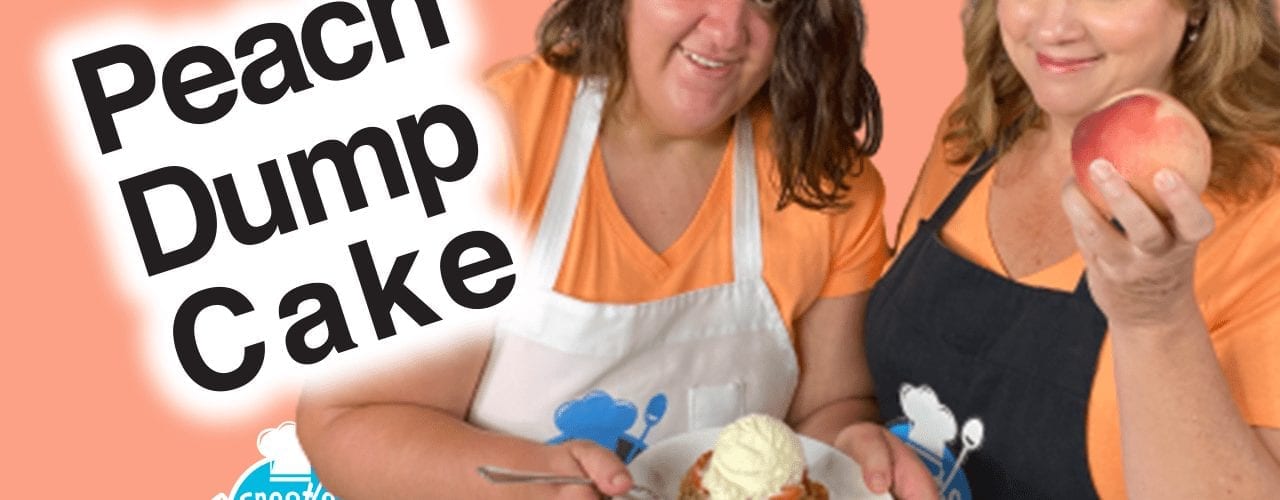 Cook with kids peach dump pie