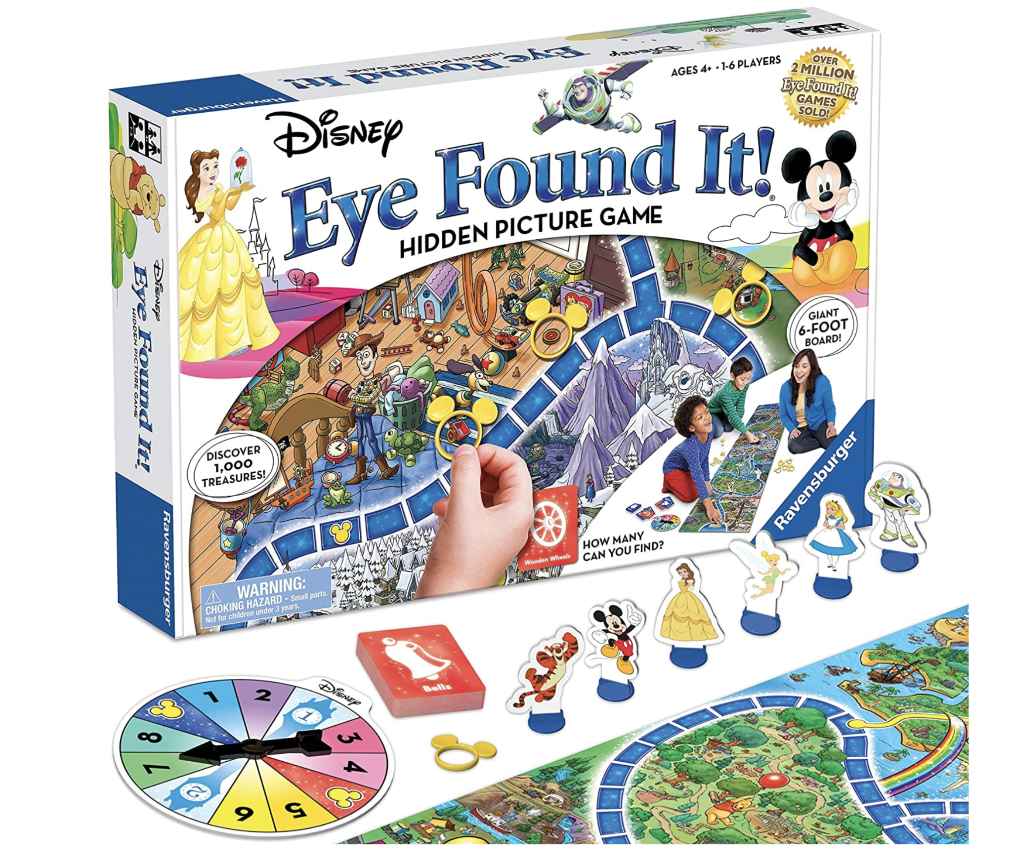 Disney Eye Found It Hidden Picture Game box with game pieces and spinner