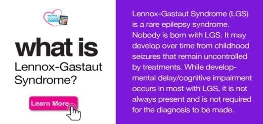 Information about Lennox-Gastaut Syndrome, including a "Learn More" button.