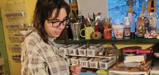 Kodie Smith in her crafting space
