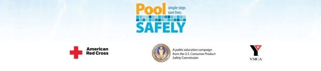 Pool Safely logo with supporting organizations.