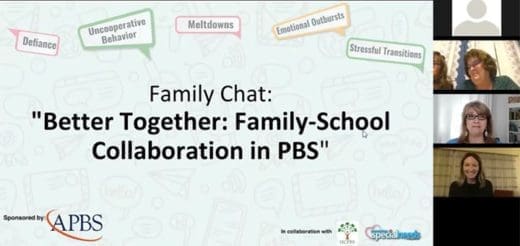 Family Chat: "Better Together: Family-School Collaboration in PBS