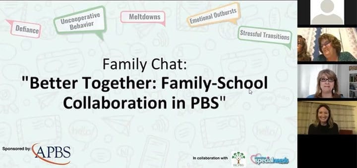 Family Chat: "Better Together: Family-School Collaboration in PBS