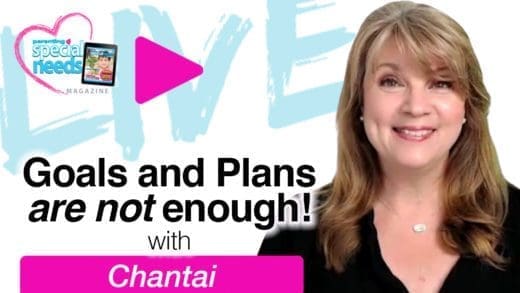 Chantai smiling with "Goals and Plans are not enough!" text.