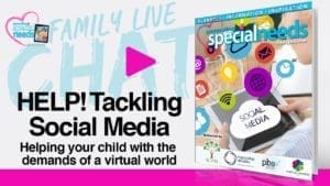 Family Live Chat: HELP! Tackling Social Media video thumbnail with a magazine cover on the right.
