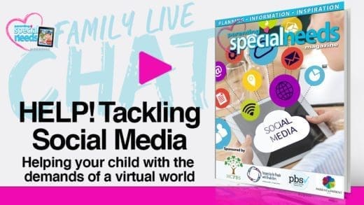 Family Live Chat: HELP! Tackling Social Media video thumbnail with a magazine cover on the right.