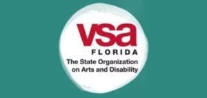 Logo for VSA Florida, the State Organization on Arts and Disability.
