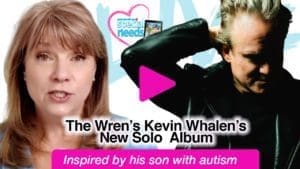 Kevin Whalen with a woman, with text overlay "The Wren's Kevin Whalen's New Solo Album".