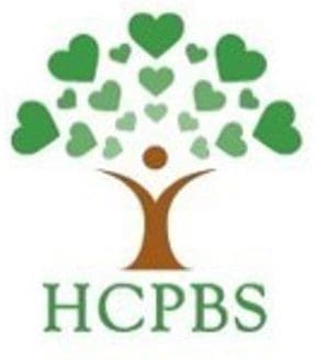Tree with heart-shaped leaves above the letters HCPBS