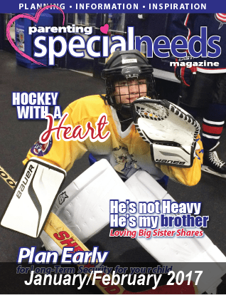 Magazine cover with a hockey goalie and text about planning and inspiration