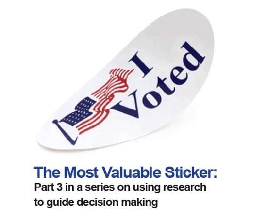 The Most Valuable Sticker I Voted