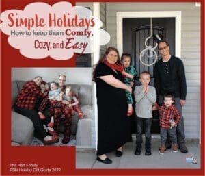 The Hart Family on the cover of the PSN Holiday Gift Guide 2022.
