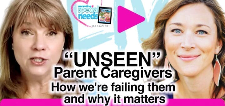 Jess Ronner and another woman in a thumbnail for a video about "Unseen" parent caregivers.