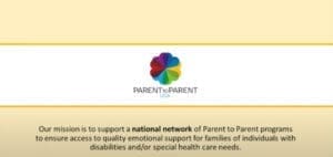 Logo for Parent to Parent USA