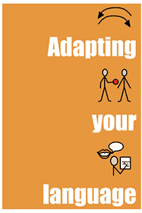 Adapting your language title card with communication icons