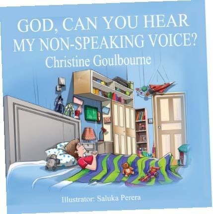 Book cover for "God, Can You Hear My Non-Speaking Voice?" by Christine Goulbourne.