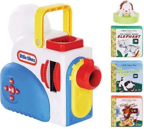 Little Tykes Dream Machine projector with three Little Golden Books