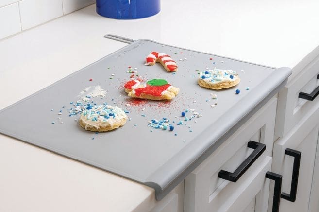 The Table Tyke XL mat with decorated cookies and sprinkles