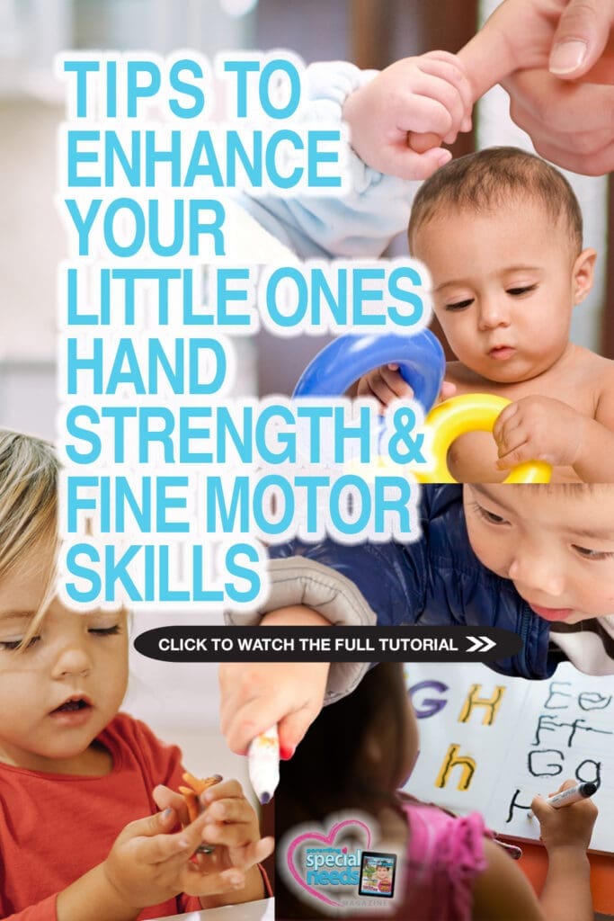 Children playing with educational toys and text overlay with video title.