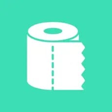 Toilet paper roll icon