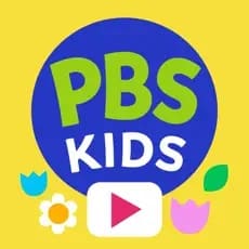 PBS Kids logo with a play button overlay
