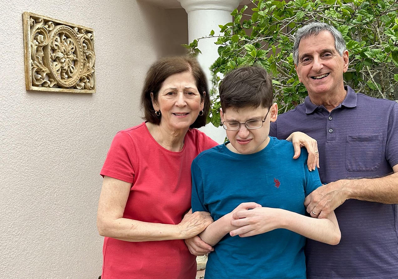 Tony Mancuso with his wife and son
